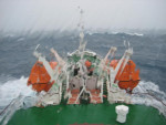 De 'Drake Shake', Drake Passage met windkracht 10